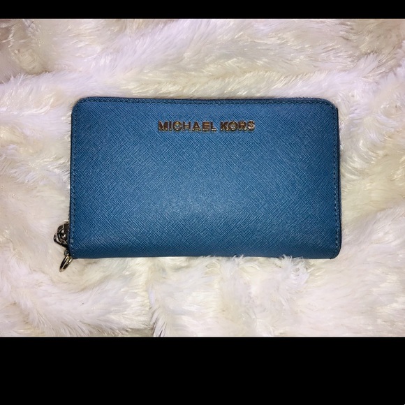 Michael Kors Handbags - Michael Kors Blue Wallet